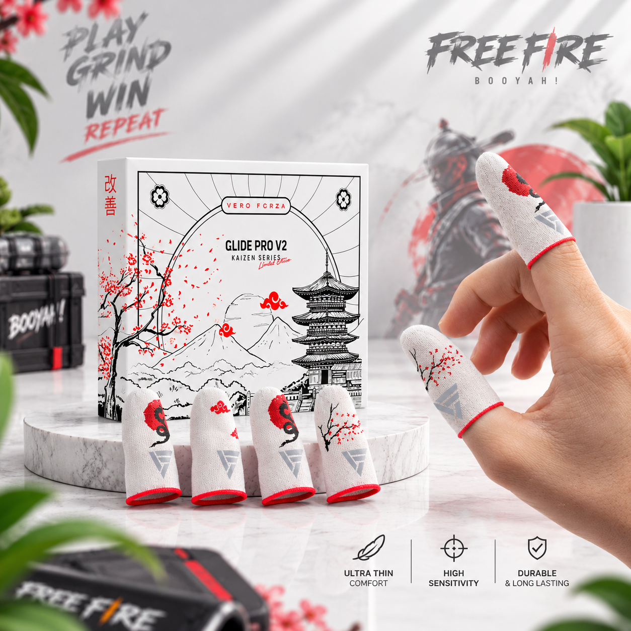 Kaizen Handcrafted Gaming Finger Sleeves